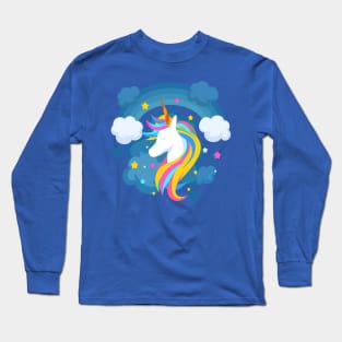 Midnight Unicorn Long Sleeve T-Shirt